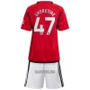 Camisola + Calções Manchester United Shoretire 47 Criança Equipamento 1ª 23/24